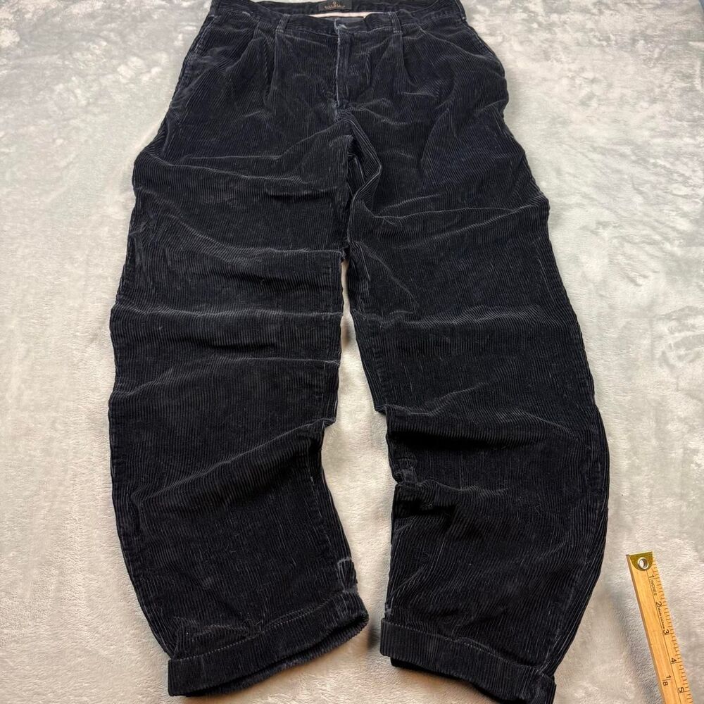 Bill-blass Men's Black and Navy Trousers